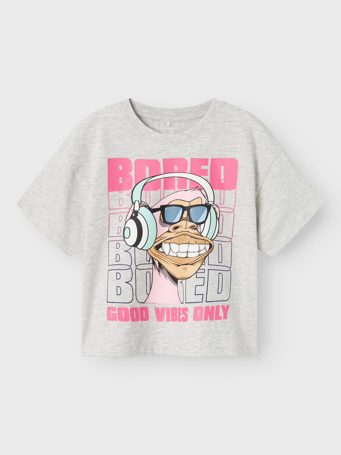 NKFATTA T-Shirts & Tops - Light Grey Melange